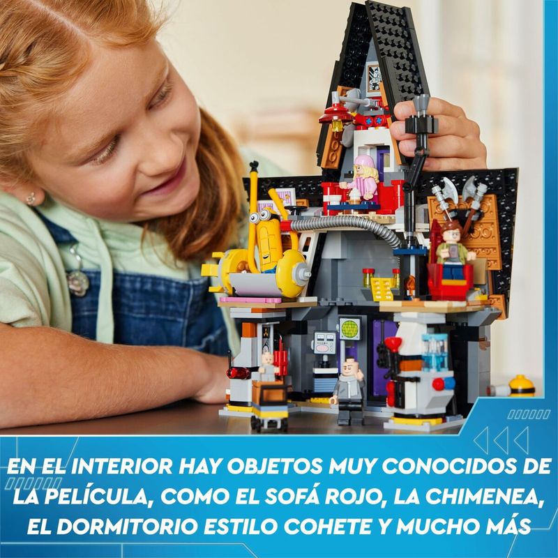 Jucarii, Copii si Bebe - Jucarii si jocuri - Seturi de constructie si cuburi - Seturi de constructie - Set de Constructie Lego Minions y la mansión familiar de Gru 868 Piese - Infinity.ro