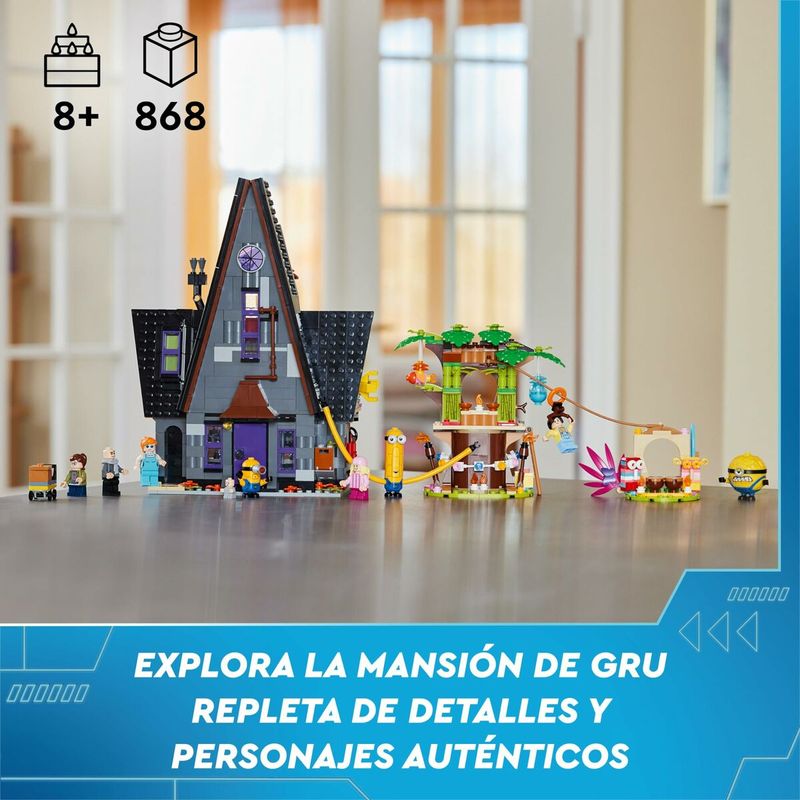 Jucarii, Copii si Bebe - Jucarii si jocuri - Seturi de constructie si cuburi - Seturi de constructie - Set de Constructie Lego Minions y la mansión familiar de Gru 868 Piese - Infinity.ro