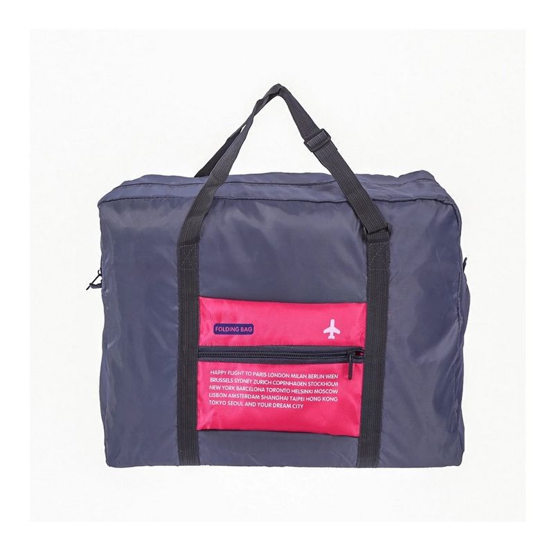 Sport si Outdoor - Articole de voiaj - Genti voiaj - Geanta pliabila pentru calatorii, atasabila la valiza, rezistent la apa, roz, 32L, Vivo EFG1220 - Infinity.ro