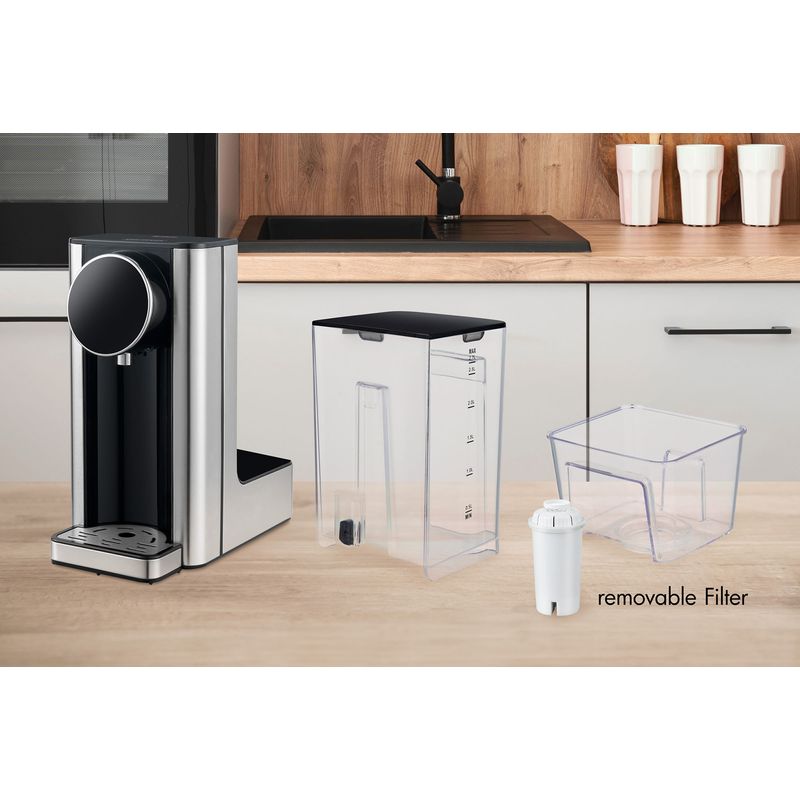Electronice si Electrocasnice - Electrocasnice bucatarie - Preparare bauturi - Fierbatoare de apa - Dispenser Apa Fierbinte Trisa Silver Stream 6461.7512 - Infinity.ro