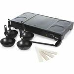 Electronice si Electrocasnice - Electrocasnice bucatarie - Aparate de gatit & desert - Gratare electrice - Set gourmet 3 in1 wok, clatite si gratar DO8712W, 1000W - Infinity.ro