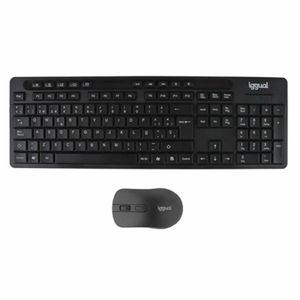 Tastatura si Mouse iggual IGG319277 Negru Qwerty Spaniola QWERTY