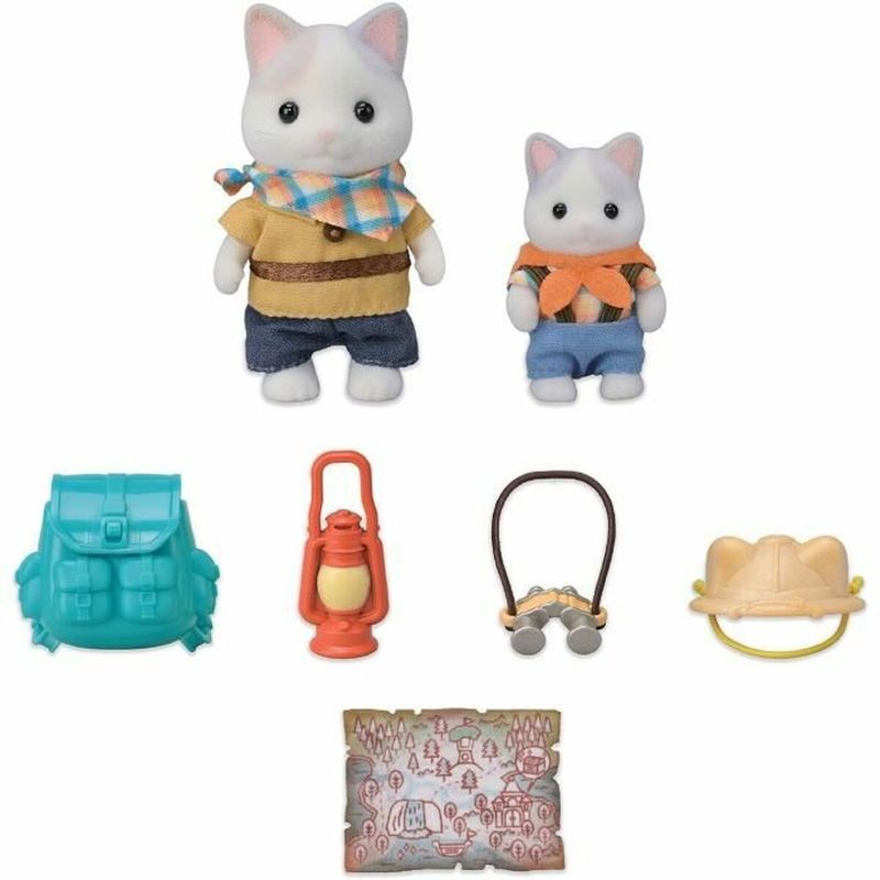 Jucarii, Copii si Bebe - Jucarii si jocuri - Figurine - Playset Sylvanian Families Son and Baby Cat Latte - Secret Forest Adventure - Infinity.ro