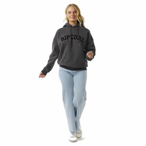 Hanorac cu Gluga Femei Rip Curl Varsity Negru