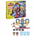 Jucarii, Copii si Bebe - Jucarii si jocuri - Jucarii & jocuri educative - Pasta, lut si nisip modelabil - Joc de Plastilina Play-Doh Iron Man Armor Factory Galben - Infinity.ro