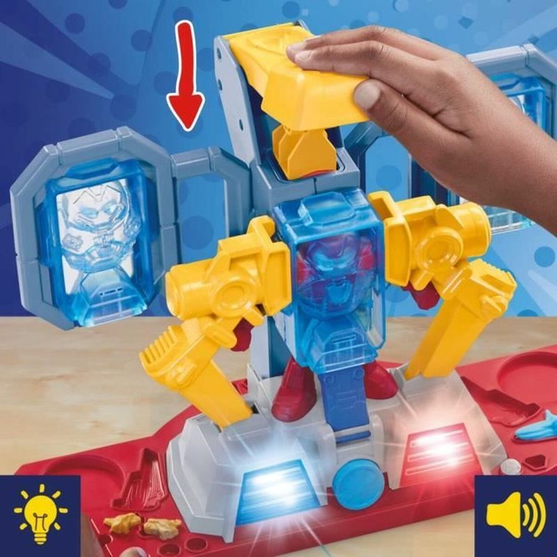 Jucarii, Copii si Bebe - Jucarii si jocuri - Jucarii & jocuri educative - Pasta, lut si nisip modelabil - Joc de Plastilina Play-Doh Iron Man Armor Factory Galben - Infinity.ro