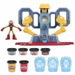Jucarii, Copii si Bebe - Jucarii si jocuri - Jucarii & jocuri educative - Pasta, lut si nisip modelabil - Joc de Plastilina Play-Doh Iron Man Armor Factory Galben - Infinity.ro