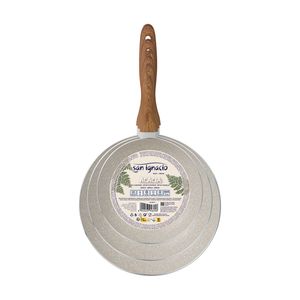 Set de Tigai San Ignacio Crem Aluminiu Ø 16 x 3,5 cm Ø 20 x 4,5 cm Ø 24 x 4,5 cm 3 Piese