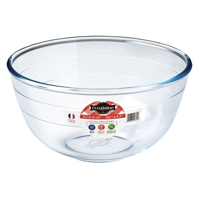 Casa si Gradina - Bucatarie si vesela - Vesela si tacamuri - Farfurii si boluri - Bol pentru amestecat Ô Cuisine O Transparent Sticla,  1 L - Infinity.ro