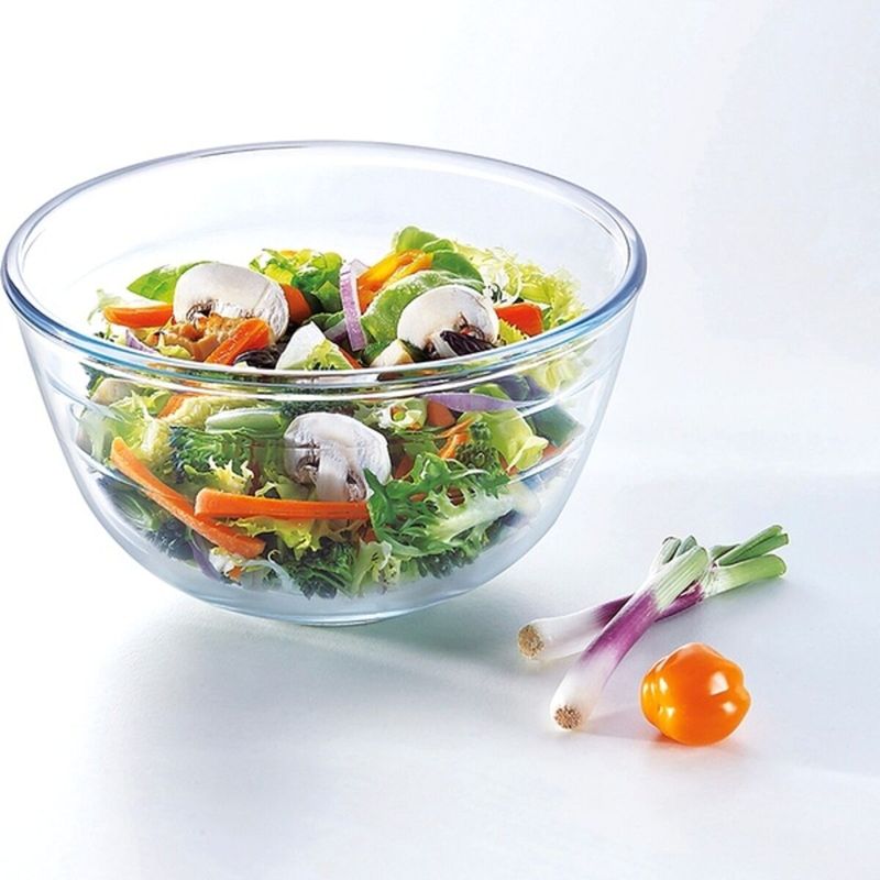 Casa si Gradina - Bucatarie si vesela - Vesela si tacamuri - Farfurii si boluri - Bol pentru amestecat Ô Cuisine O Transparent Sticla,  1 L - Infinity.ro