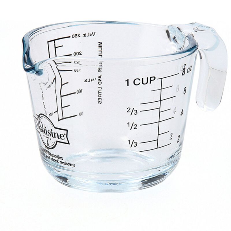 Casa si Gradina - Bucatarie si vesela - Ustensile bucatarie - Ustensile de masurat de bucatarie - Ulcior gradat Ô Cuisine Transparent Sticla,  0,25 L - Infinity.ro