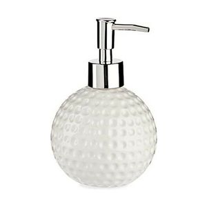 Dozator de Sapun Berilo Golf Alb Metal Ceramica 300 ml 10 x 15 x 10 cm