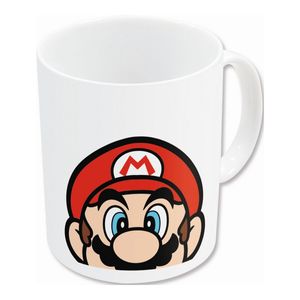 Cana tip Halba Super Mario Alb Ceramica Rosu (350 ml)