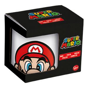 Cana tip Halba Super Mario Alb Ceramica Rosu (350 ml)