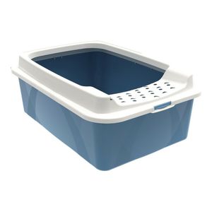Litiera pentru pisici Rotho My Pet Bonnie Eco 56 x 17 x 40 cm Albastru/Alb