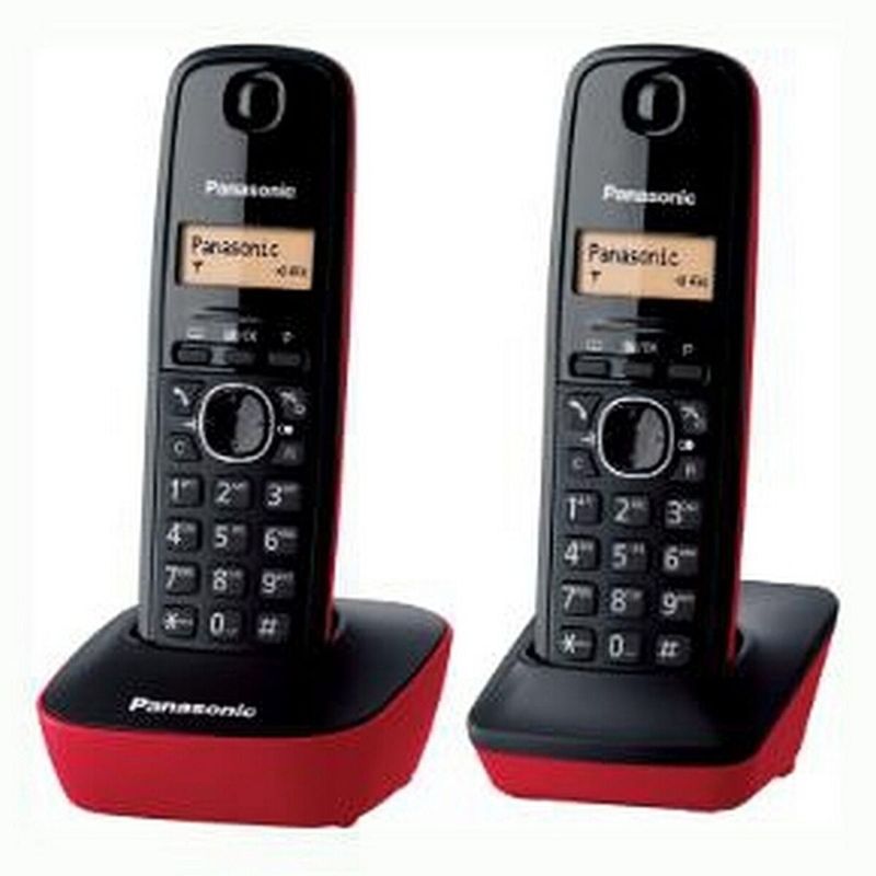 Laptop, Telefoane si Tablete - Telefoane fixe si sisteme teleconferinta - Telefoane fara fir - Telefon fara Fir Panasonic KXTG1612SPR DECT Rosu Chihlimbar Negru/Rosu Rosu/Negru Negro - Infinity.ro