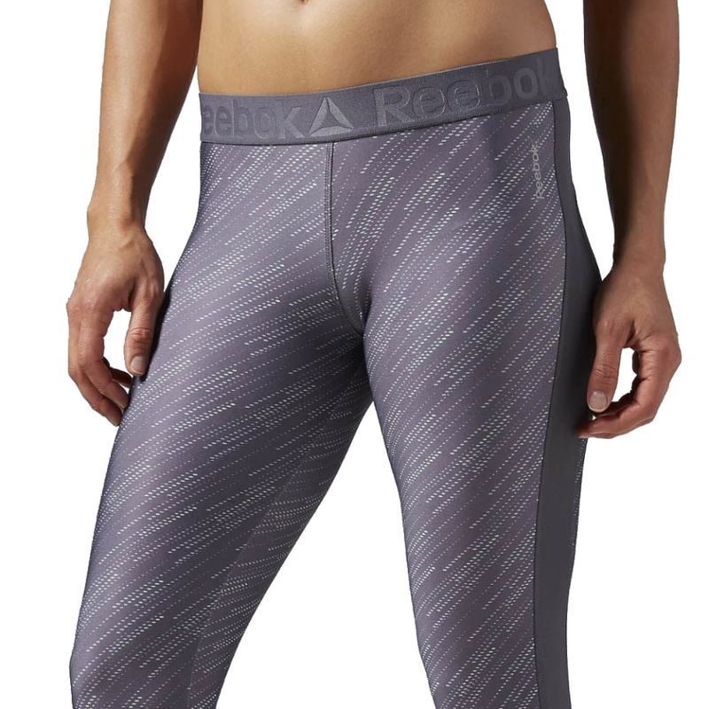 Sport si Outdoor - Echipament Sportiv - Imbracaminte sport - Pantaloni sport - Pantaloni Reebok Workout Ready Printed Capri 3/4 pentru femei, XS - Infinity.ro