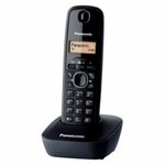 Laptop, Telefoane si Tablete/Telefoane fixe si sisteme teleconferinta/Telefoane fara fir - Telefon fara Fir Panasonic KXTG1611SPH Negru Chihlimbar - Infinity.ro
