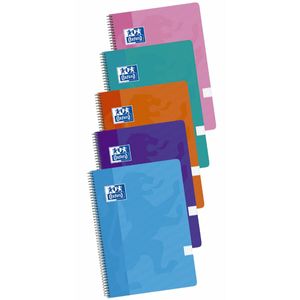 Notebook Oxford Multicolor Din A4 80 Frunze 21,5 x 31,5 cm 5 Piese