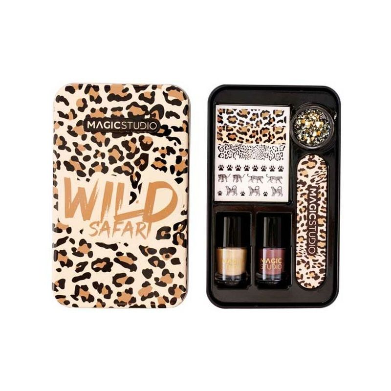 Ingrijire personala si Cosmetice - Manichiura si pedichiura - Accesorii - Set de Manichiura Magic Studio Wild Safari Savage Nail Art 6 Piese - Infinity.ro