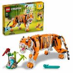 Jucarii, Copii si Bebe - Jucarii si jocuri - Seturi de constructie si cuburi - Seturi de constructie - Set de Constructie Lego 31129 Creator 3-in-1 Her Majesty the Tiger Majestic Tiger 31129 Multicolor (755 pcs) - Infinity.ro
