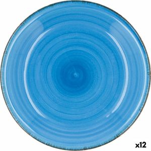 Farfurie Adanca Quid Vita Albastru Ceramica (ø 21,5 cm) (12 Unitati)