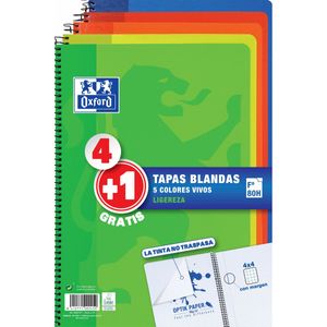 Set de caiete Oxford Multicolor Din A4 80 Frunze 21,5 x 31,5 cm 5 Piese