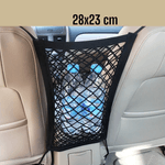Petshop - Accesorii petshop - Alte accesorii petshop - Organizator auto, plasa flexibila, 2 compartimente, utilizabil ca geanta depozitare sau bariera animale companie - Infinity.ro