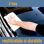 Auto si Moto - Intretinere auto - Produse curatare auto - Set 2 lavete microfibra, 40x29 cm, multifunctionala, 2 fete, fara scame, non abraziva, super absorbanta - Infinity.ro