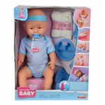 Jucarii, Copii si Bebe - Jucarii si jocuri - Papusi si accesorii - Papusi - Papusa bebelus cu accesorii Simba New Born Baby 43 cm - Infinity.ro