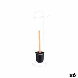Suport pentru Role de Hartie Igienica Berilo W2930APB - 406 Alb 17 x 57 x 16,5 cm (6 Unitati)