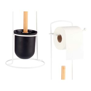 Suport pentru Role de Hartie Igienica Berilo W2930APB - 406 Alb 17 x 57 x 16,5 cm (6 Unitati)
