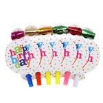 Casa si Gradina - Decoratiuni - Decoratiuni petrecere - Accesorii pentru petrecere - Set 6 suflatori, flippy, colectia happy birthday, 19 x 11 cm, din carton/plastic/hartie, multicolor - Infinity.ro