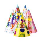 Casa si Gradina - Decoratiuni - Decoratiuni petrecere - Accesorii pentru petrecere - Set 6 coifuri happy birthday, flippy, modele diverse, pentru petrecere, tematica aniversare, multicolor - Infinity.ro
