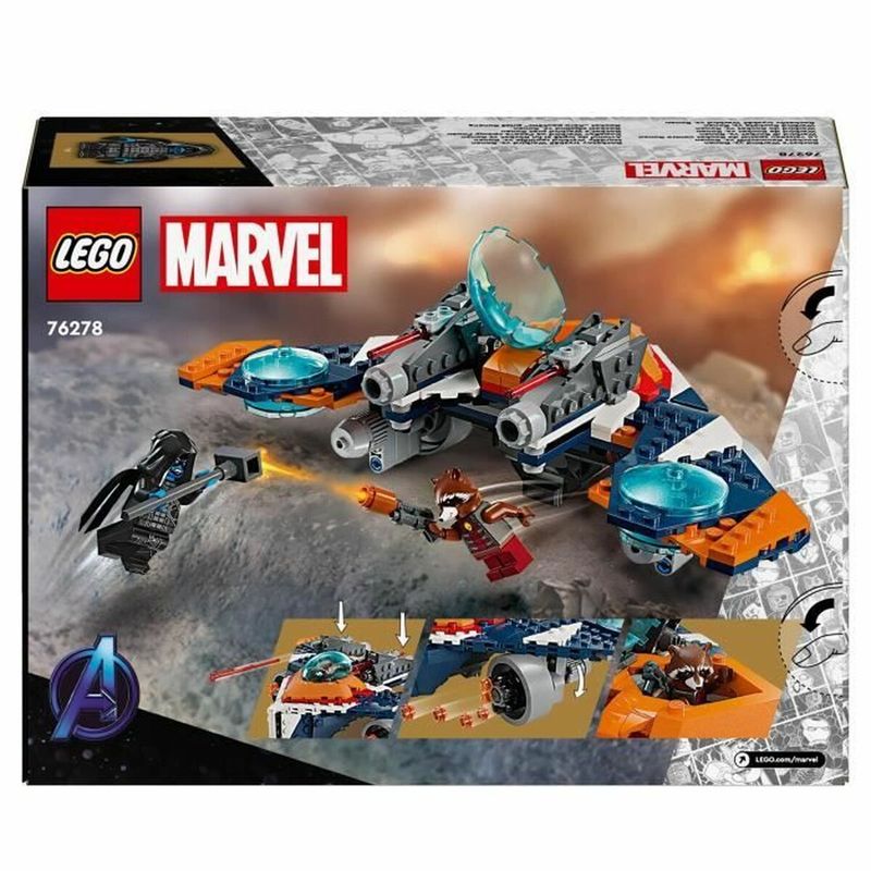 Jucarii, Copii si Bebe - Jucarii si jocuri - Seturi de constructie si cuburi - Seturi de constructie - Set de Constructie Lego 76278 Marvel: Rocket vs. Ronan's Spaceship Multicolor 290 Piese - Infinity.ro