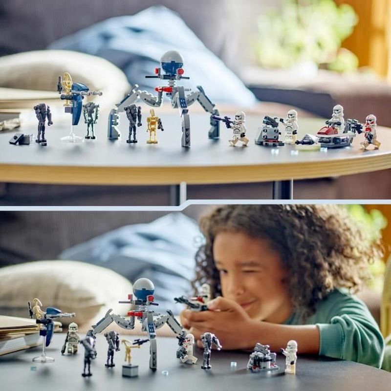 Jucarii, Copii si Bebe - Jucarii si jocuri - Figurine - Playset Lego 75372 Combat Pack: Clone Trooper and Combat Droid - Infinity.ro