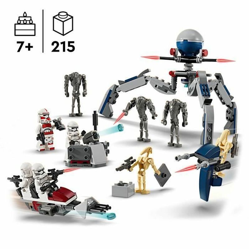 Jucarii, Copii si Bebe - Jucarii si jocuri - Figurine - Playset Lego 75372 Combat Pack: Clone Trooper and Combat Droid - Infinity.ro