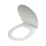 Casa si Gradina - Sanitare - Obiecte sanitare - Accesorii vase de toaleta - Capac WC universal,Sterk,Model delfin,Alb,Plastic - Infinity.ro