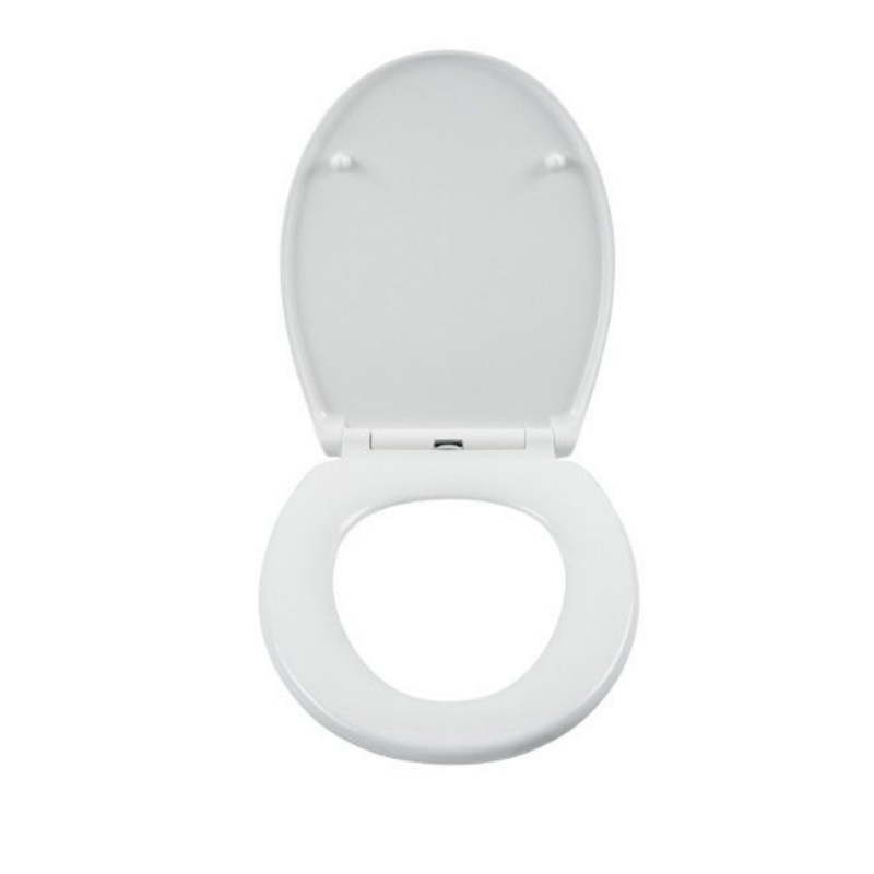 Casa si Gradina - Sanitare - Obiecte sanitare - Accesorii vase de toaleta - Capac WC universal,Sterk,Model delfin,Alb,Plastic - Infinity.ro