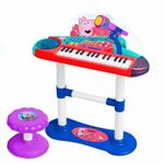Jucarii, Copii si Bebe - Jucarii si jocuri - Jucarii de rol - Instrumente muzicale de jucarie - Pian jucarie Peppa Pig Microfon Bancheta - Infinity.ro
