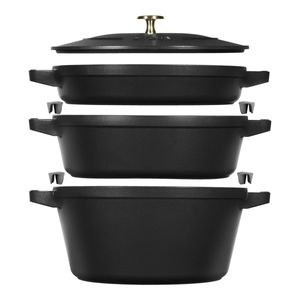 Craticioara Zwilling La Cocotte Negru Fier turnat 1 Piese Ø 24 cm 1 kg 4,2 L (1 Unitati)