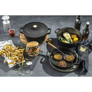 Craticioara Zwilling La Cocotte Negru Fier turnat 1 Piese Ø 24 cm 1 kg 4,2 L (1 Unitati)