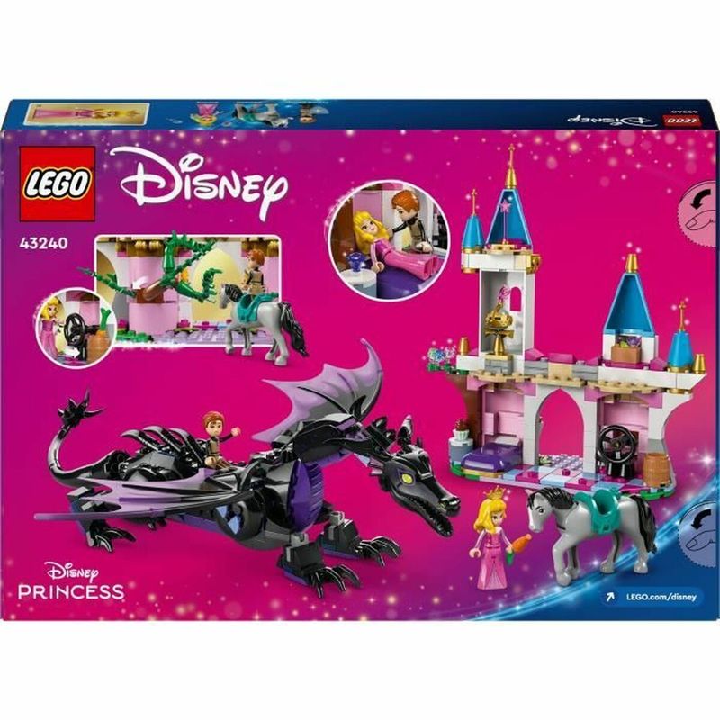 Jucarii, Copii si Bebe - Jucarii si jocuri - Seturi de constructie si cuburi - Seturi de constructie - Set de Constructie Lego Disney Princess 43240 Maleficent as a dragon Multicolor 583 Piese - Infinity.ro
