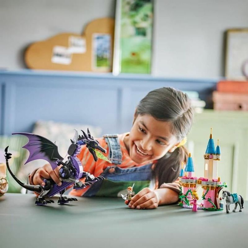 Jucarii, Copii si Bebe - Jucarii si jocuri - Seturi de constructie si cuburi - Seturi de constructie - Set de Constructie Lego Disney Princess 43240 Maleficent as a dragon Multicolor 583 Piese - Infinity.ro