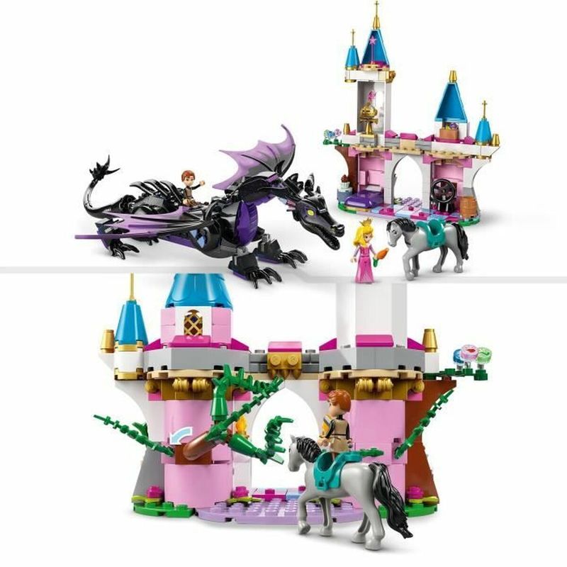 Jucarii, Copii si Bebe - Jucarii si jocuri - Seturi de constructie si cuburi - Seturi de constructie - Set de Constructie Lego Disney Princess 43240 Maleficent as a dragon Multicolor 583 Piese - Infinity.ro