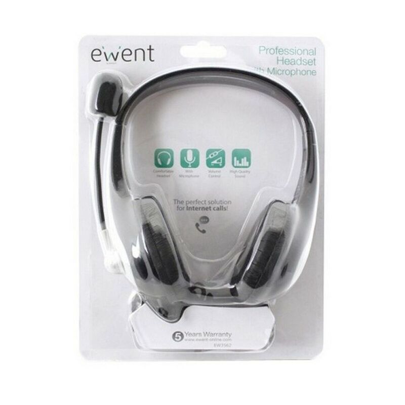 PC, gaming si accesorii - Gaming - Accesorii gaming - Controlere, Volane si Casti gaming - Casti cu Microfon Ewent EW3562 Negru Argintiu - Infinity.ro