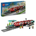 Jucarii, Copii si Bebe - Jucarii si jocuri - Seturi de constructie si cuburi - Seturi de constructie - Set de Constructie Lego 60423 Downtown Tram and Station Multicolor - Infinity.ro