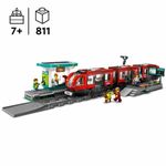 Jucarii, Copii si Bebe - Jucarii si jocuri - Seturi de constructie si cuburi - Seturi de constructie - Set de Constructie Lego 60423 Downtown Tram and Station Multicolor - Infinity.ro