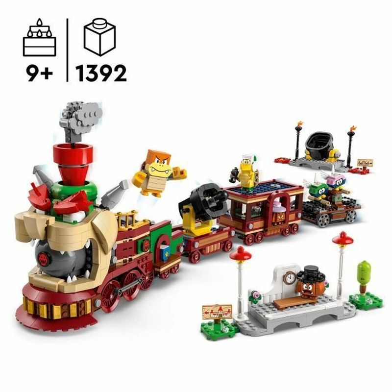 Jucarii, Copii si Bebe - Jucarii si jocuri - Seturi de constructie si cuburi - Seturi de constructie - Set de Constructie Lego 71437 Bowser's Express Train Multicolor 1392 Piese - Infinity.ro