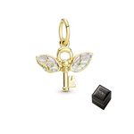 Fashion, accesorii si bijuterii - Femei - Bijuterii femei - Bratari femei - Charm compatibil cu bratra Pandora, model cu Cheie si Aripi de Fluture Colorate - Infinity.ro
